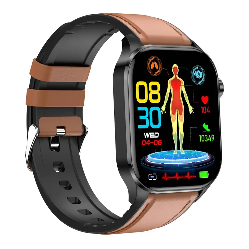 Smartwatch mit ECG - Blutzucker- & Blutdruckmonitor | HealthSync