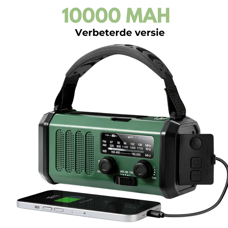 Professionelles Notradio - Aufziehbar & Solar - Leistungsstark und Langlebig