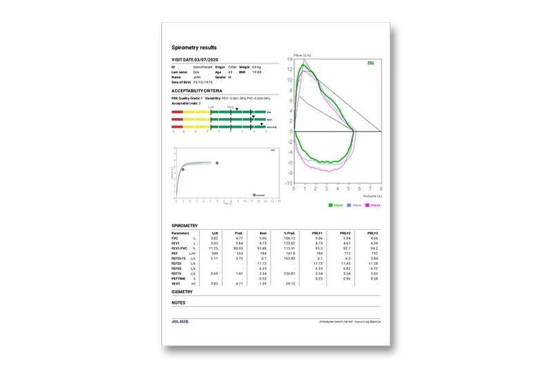 MIR Spirobank Smart Oxi Spirometer met oxymetrie
