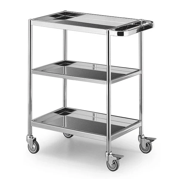 Universele trolley - Model 9042/9044 Trolley met 2 afneembare roestvrijstalen planken