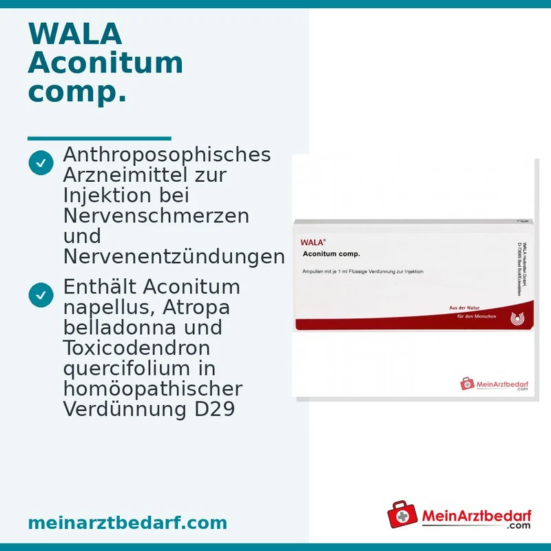 WALA Aconitum comp. Ampullen, 10 x 1 ml