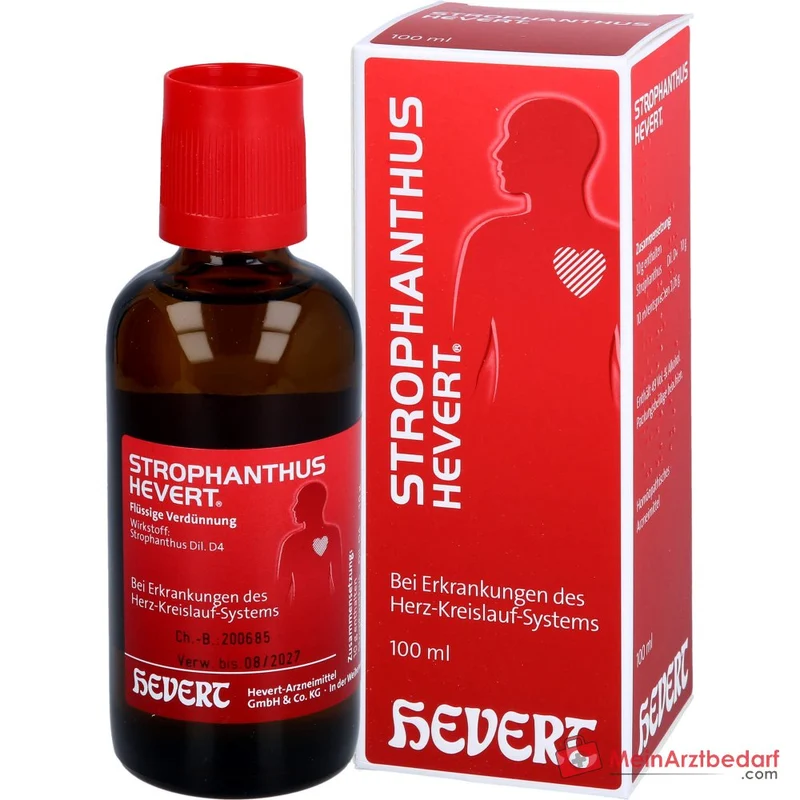 Hevert Strophanthus gratus D4 Tropfen, 100 ml