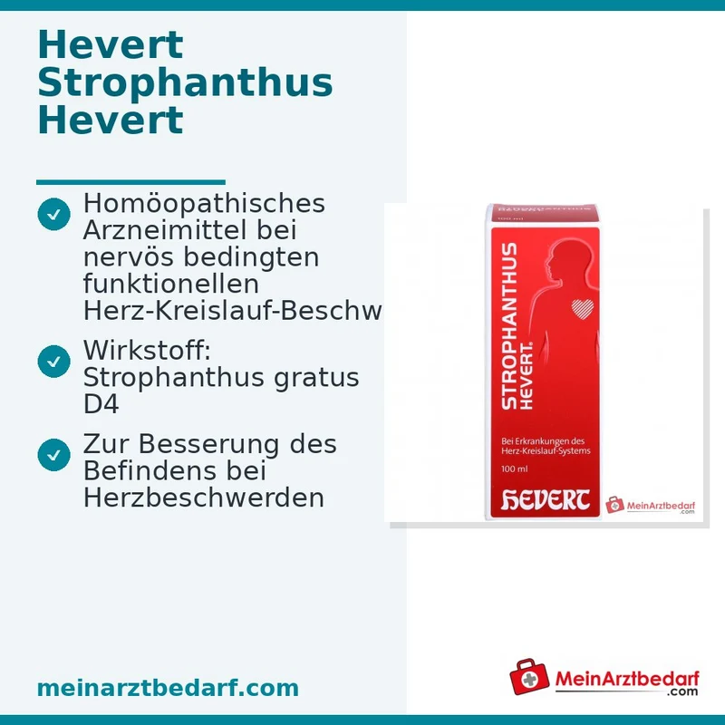 Hevert Strophanthus gratus D4 Tropfen, 100 ml