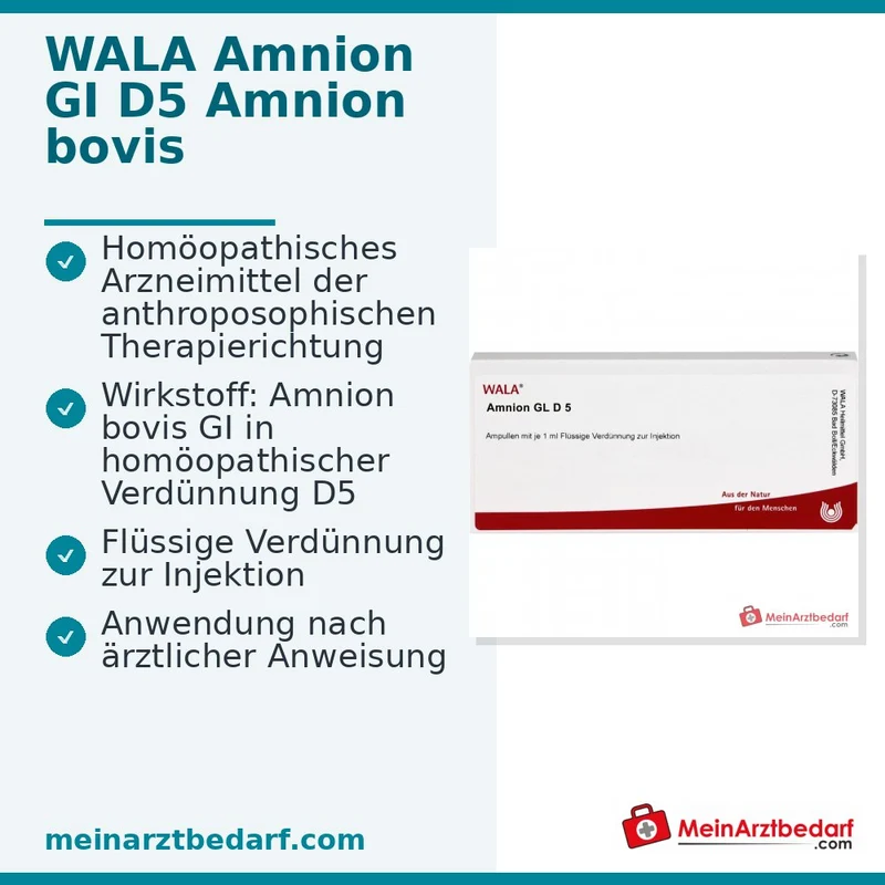 WALA Amnion GI D5 Amnion bovis Ampullen, 10 x 1 ml