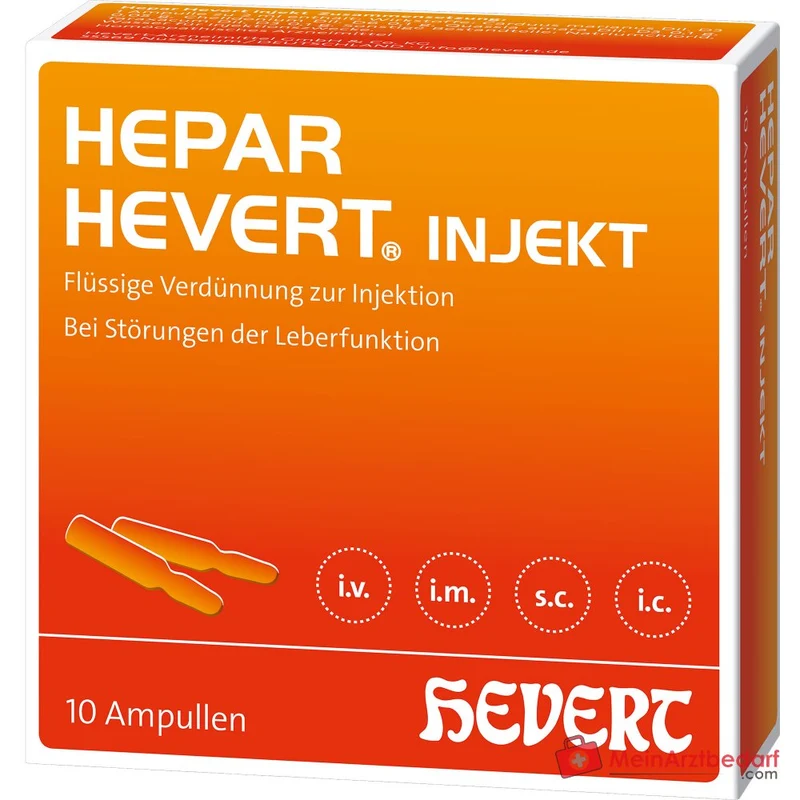 Hevert Hepar Injekt Ampullen, 10 Stück