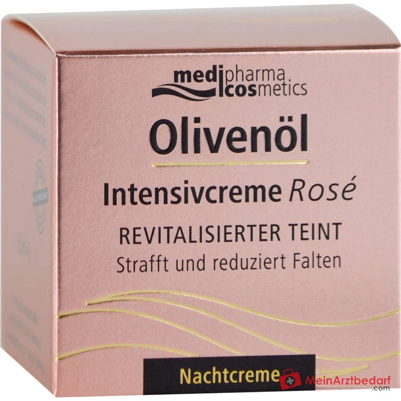 medipharma cosmetics Olivenöl Intensivcreme Rosé Nachtcreme, 50 ml