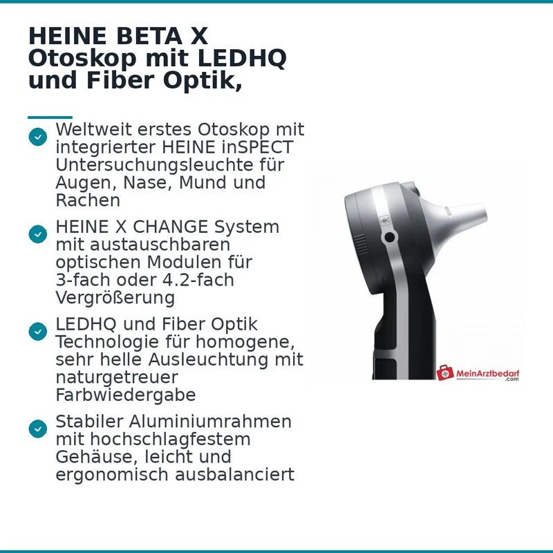 HEINE BETA X Otoskop 4,2-fache-Vergrößerung