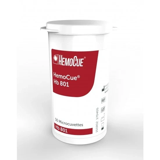Hemocue cuvetten 801hb - 50 stuks