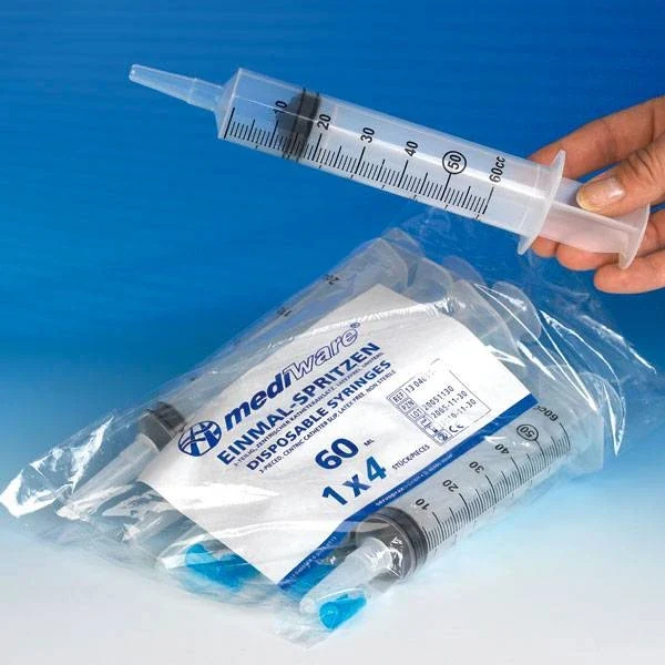 Mediware wond - blaas spuit 60 ml met catheter opzetstuk, 50 stuks