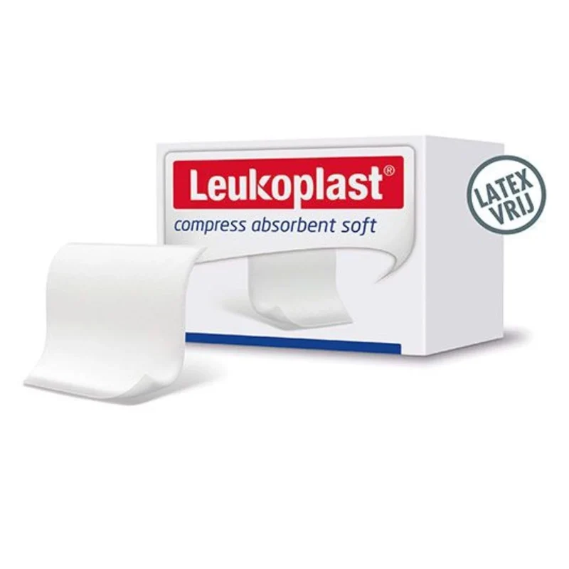 Leukoplast compress absorbent soft - steriel - 10 x 10 cm - 25 stuks