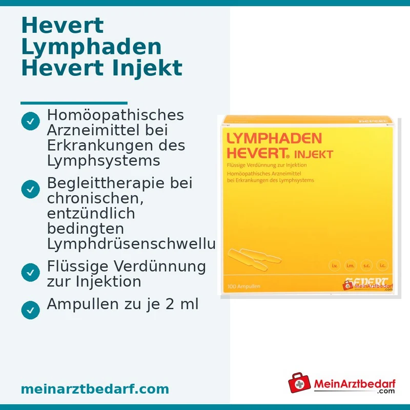 Hevert Lymphaden Injekt Ampullen, 100 St.
