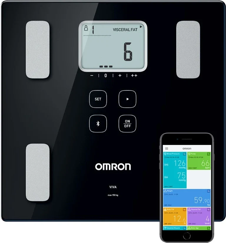 OMRON VIVA slimme weegschaal met lichaamsanalyse en vetpercentage