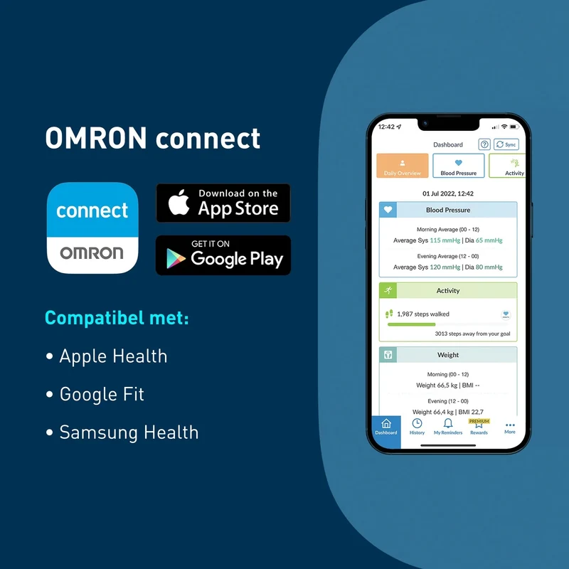 OMRON VIVA slimme weegschaal met lichaamsanalyse en vetpercentage