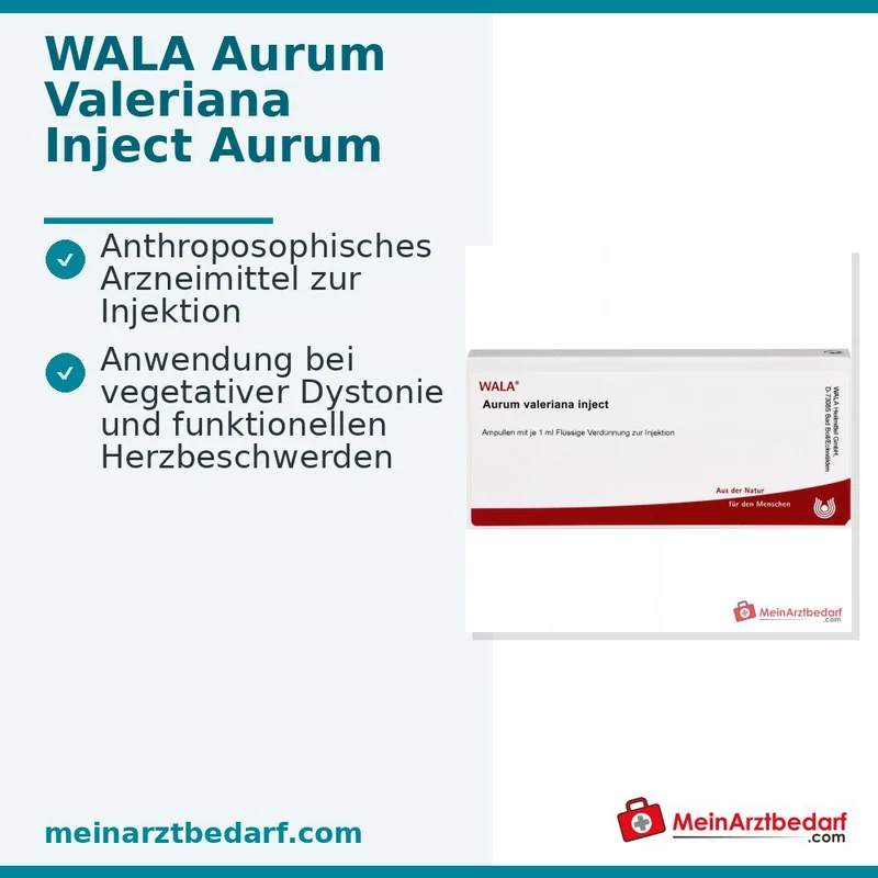 WALA Aurum valeriana Inject, 10 x 1 ml Ampullen