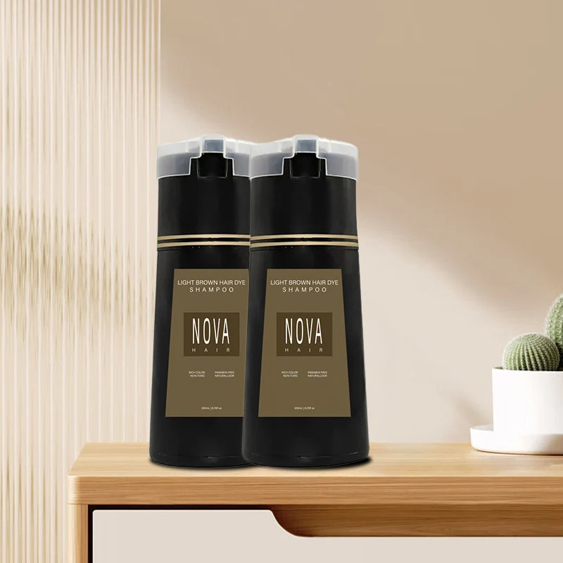 Shampoo für sofortige Färbung mit natürlichen Extrakten