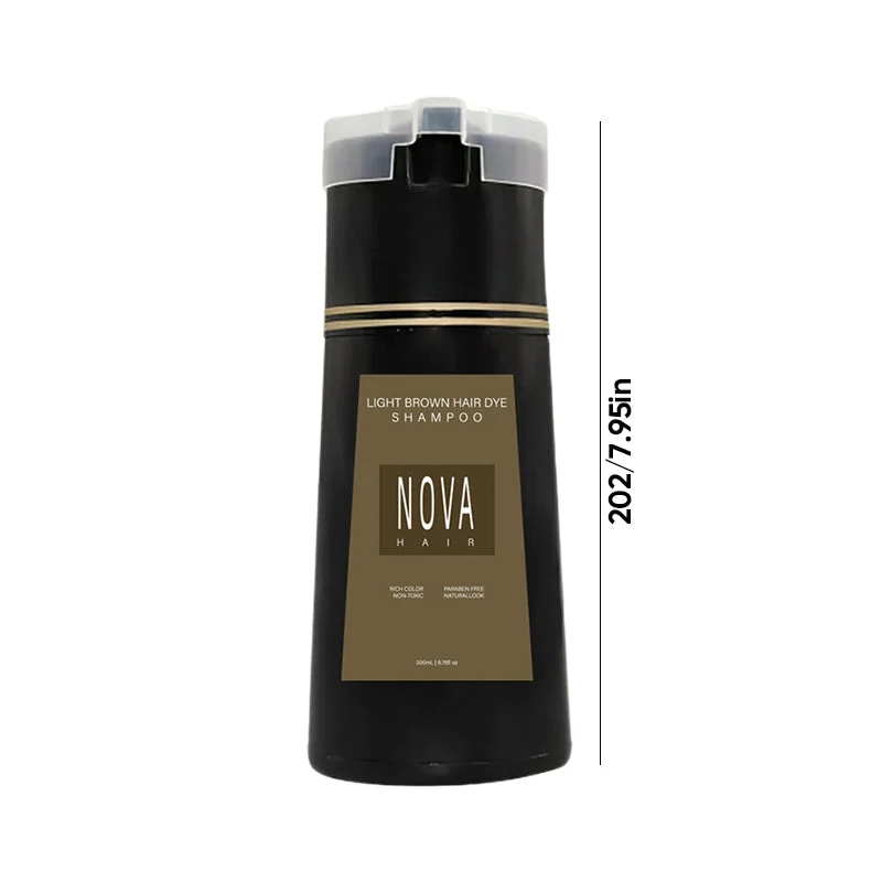 Shampoo für sofortige Färbung mit natürlichen Extrakten