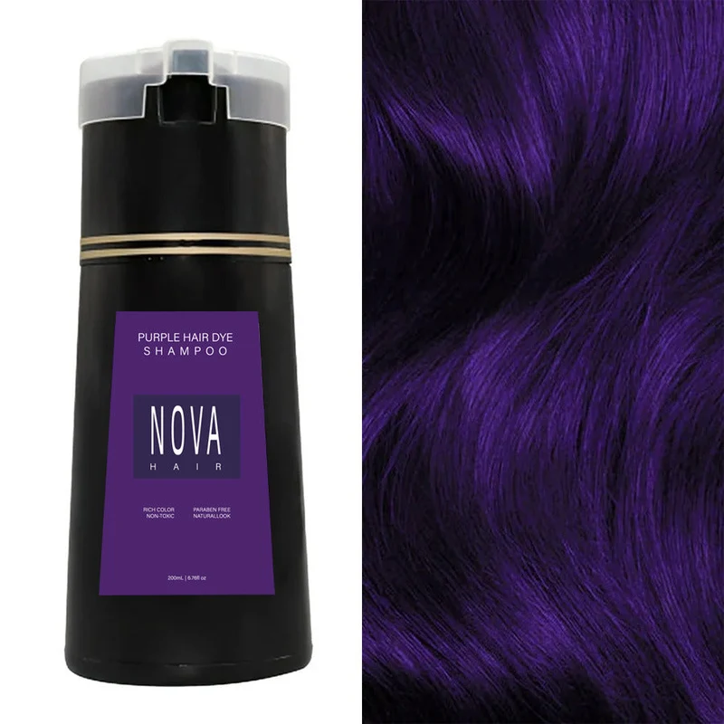 Shampoo für sofortige Färbung mit natürlichen Extrakten