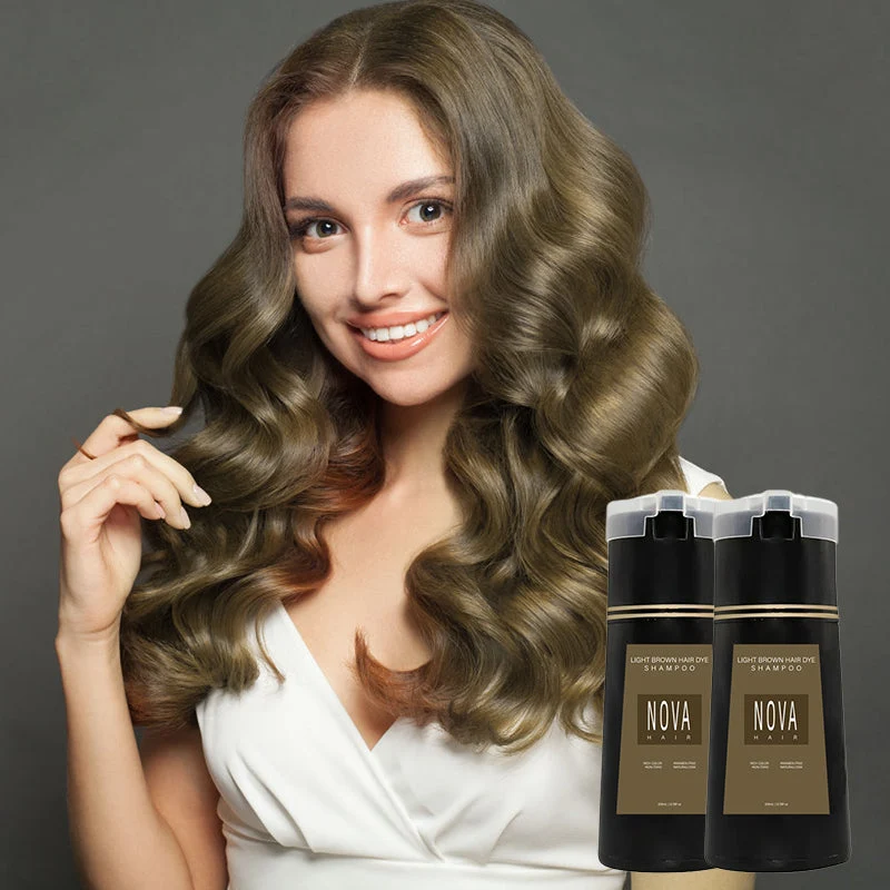 Shampoo für sofortige Färbung mit natürlichen Extrakten