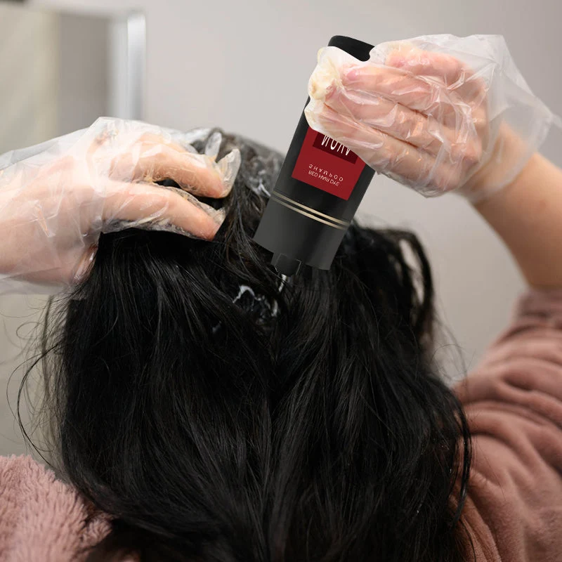 Shampoo für sofortige Färbung mit natürlichen Extrakten
