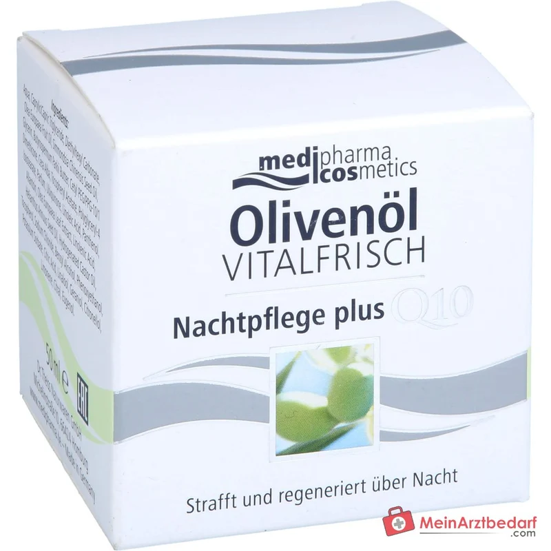 Dr. Theiss Olivenöl Vitalfrisch Nachtpflege plus Q10 Creme, 50 ml