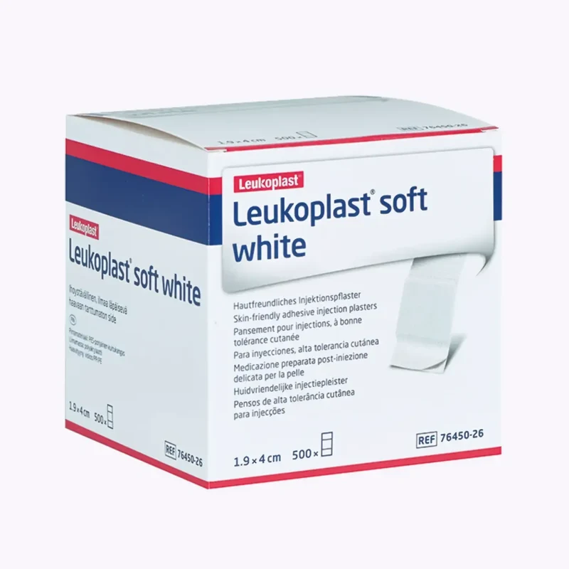 Leukoplast soft white injectie pleister 1,9 x 4 cm - 500 stuks