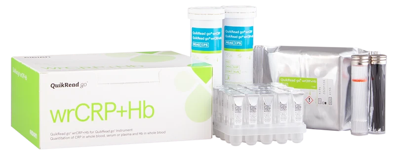 QuikRead go wrCRP+Hb met vergrote meetrange CRP 5-200 mg/l
