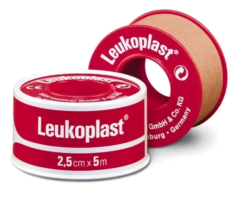 Leukoplast 2,50 cm x 5 m met ring 1 stuk