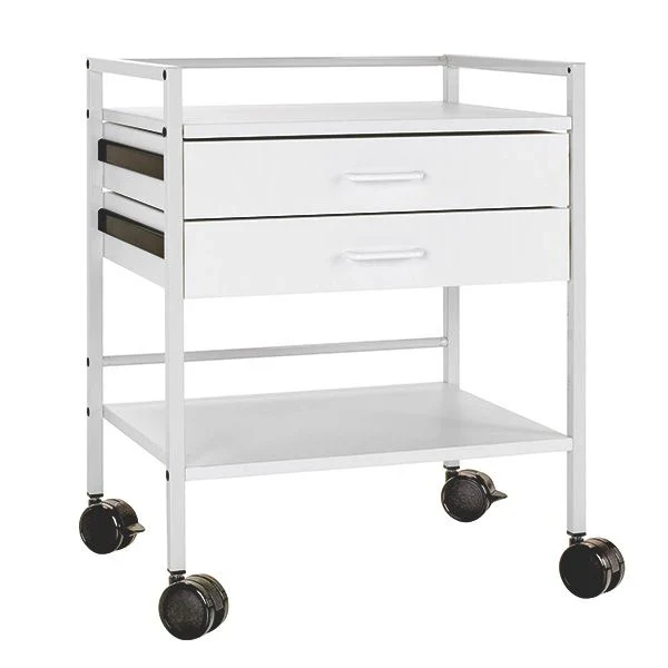 Instrumententafel met 2 lades grijs wit