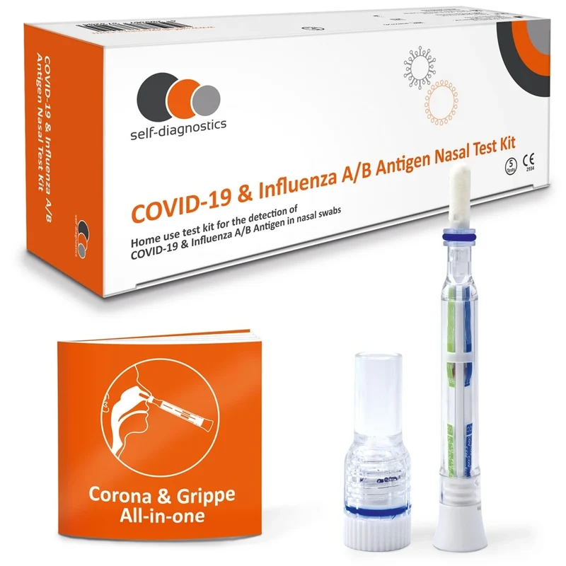 Corona & Griep (Influenza A/B) Sneltest 3 in 1 - 5 stuks