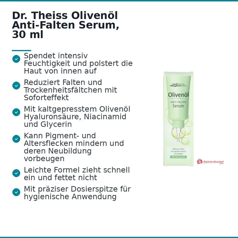 Dr. Theiss Olivenöl Anti-Falten Serum, 30 ml