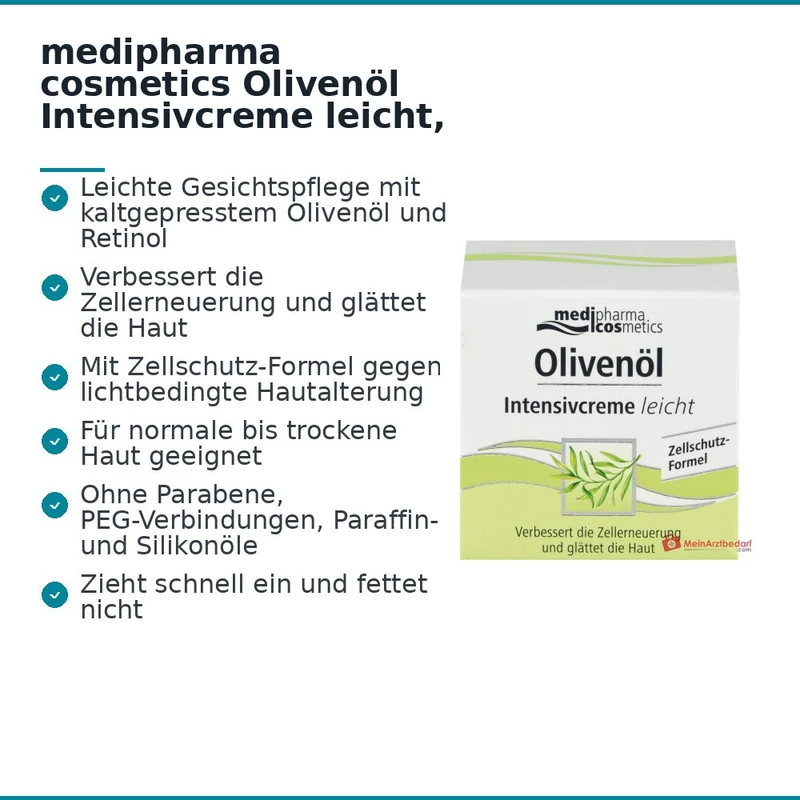 medipharma cosmetics Olivenöl Intensivcreme leicht, 50 ml