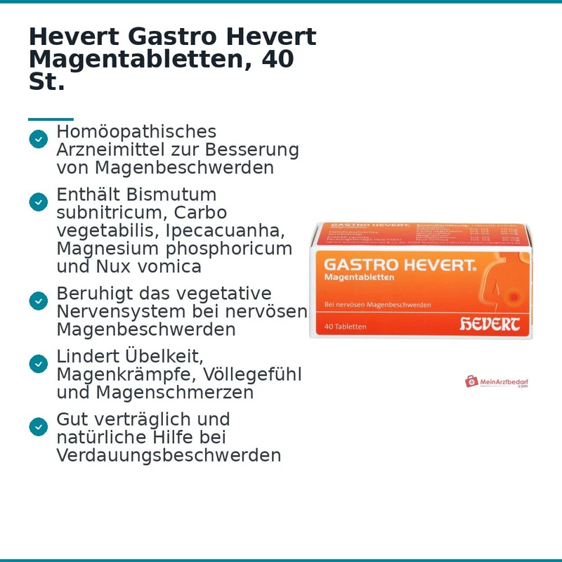 Hevert Gastro Magentabletten, 40 St.
