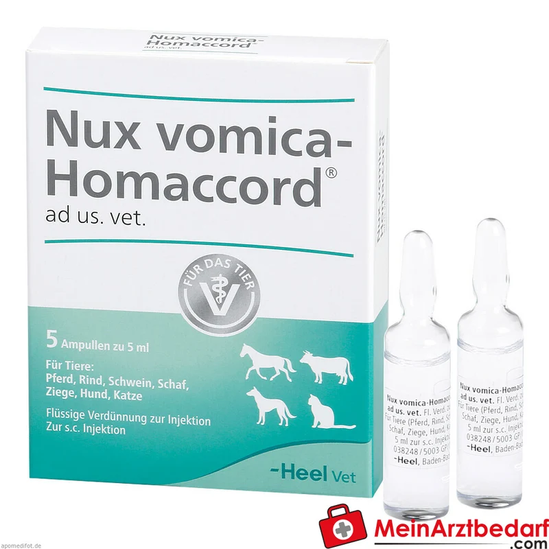 Nux vomica homaccord vet 5 St