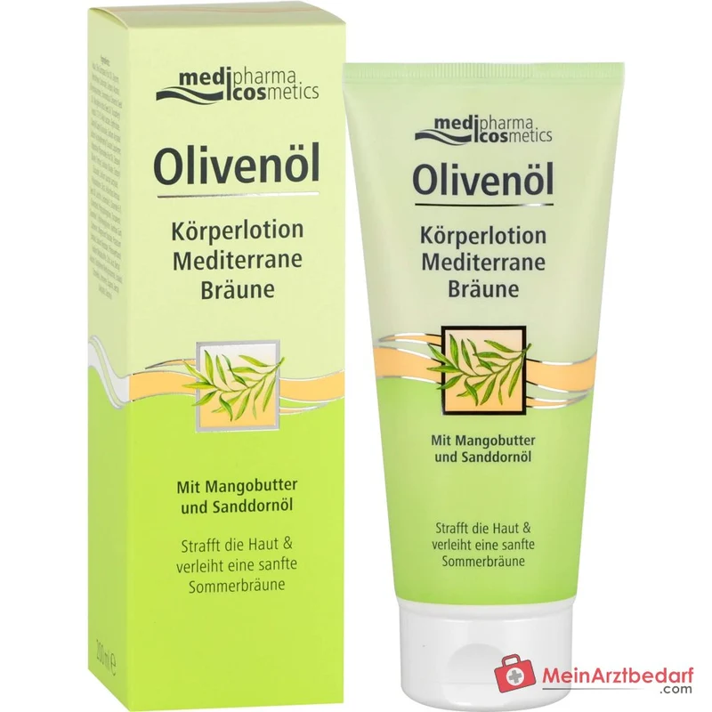 medipharma cosmetics Olivenöl Körperlotion Mediterrane Bräune, 200 ml