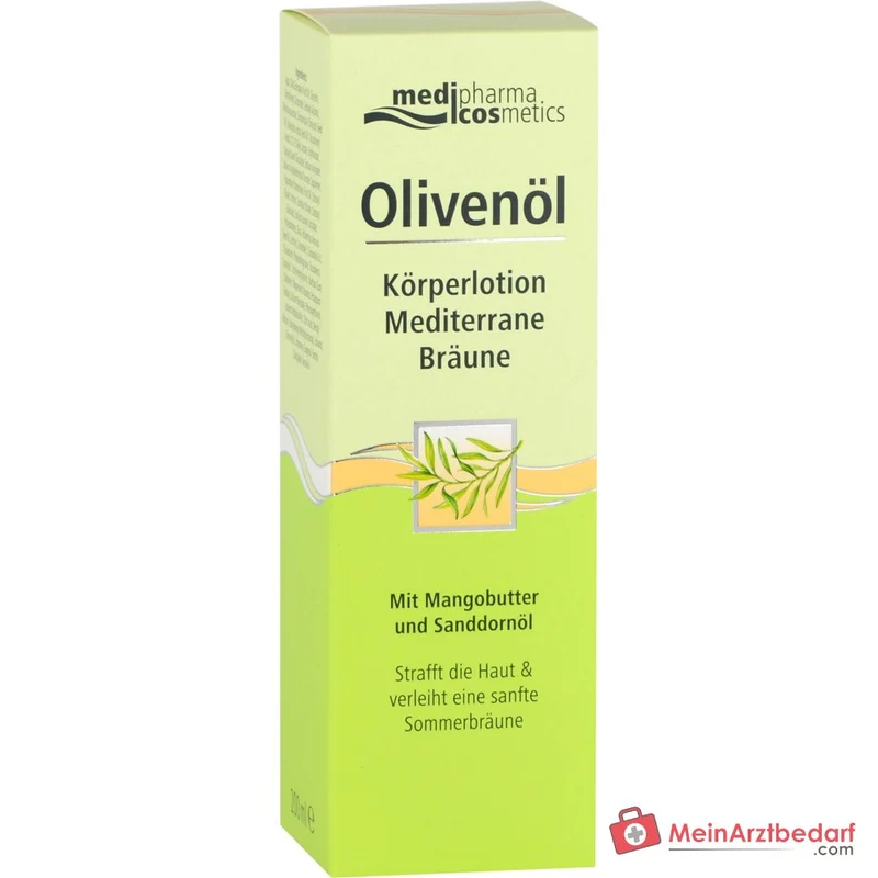 medipharma cosmetics Olivenöl Körperlotion Mediterrane Bräune, 200 ml