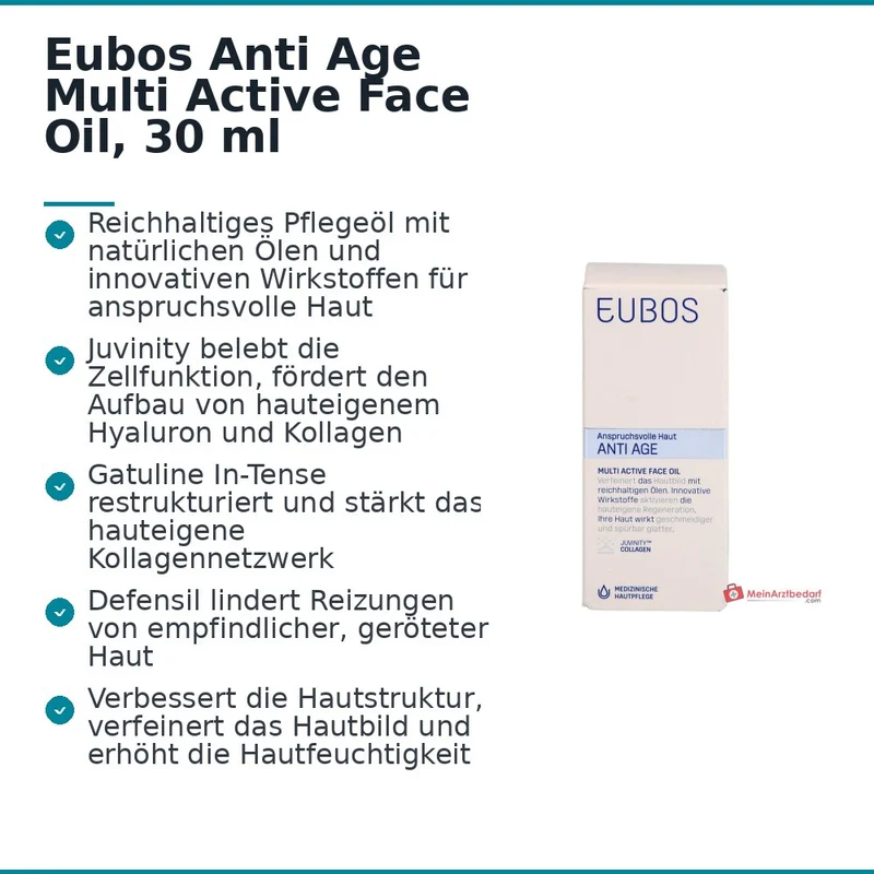Eubos Anti Age Multi Active Face Oil, 30 ml
