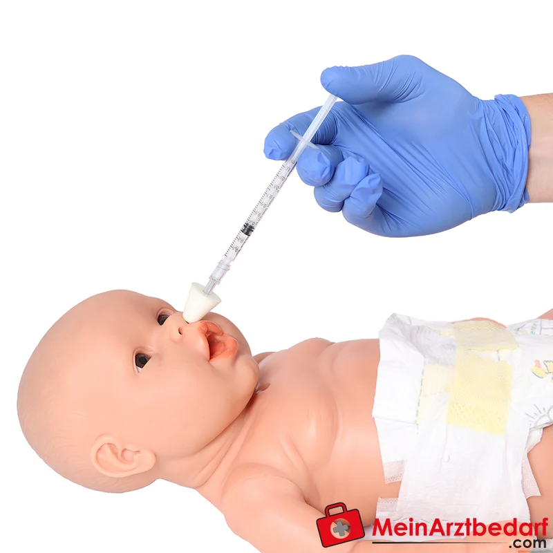 Übungsbaby "Nick" für die Pflegeausbildung, männlich, helle Hautfarbe