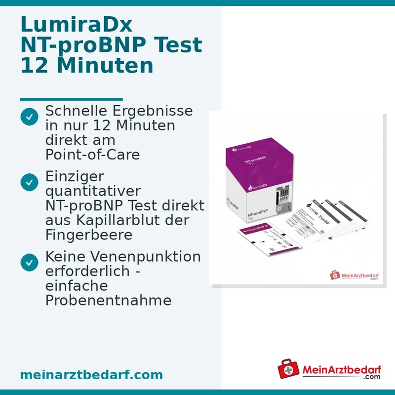 LumiraDx NT-proBNP Test, 12 Teststreifen