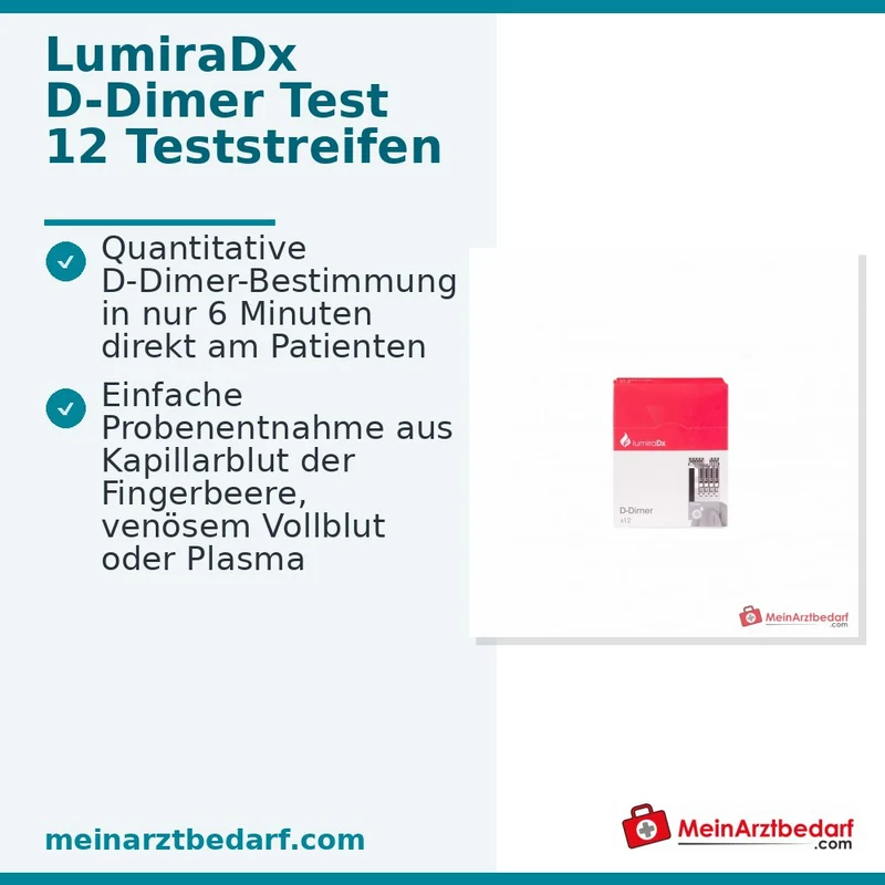 LumiraDx D-Dimer Test, 12 Teststreifen