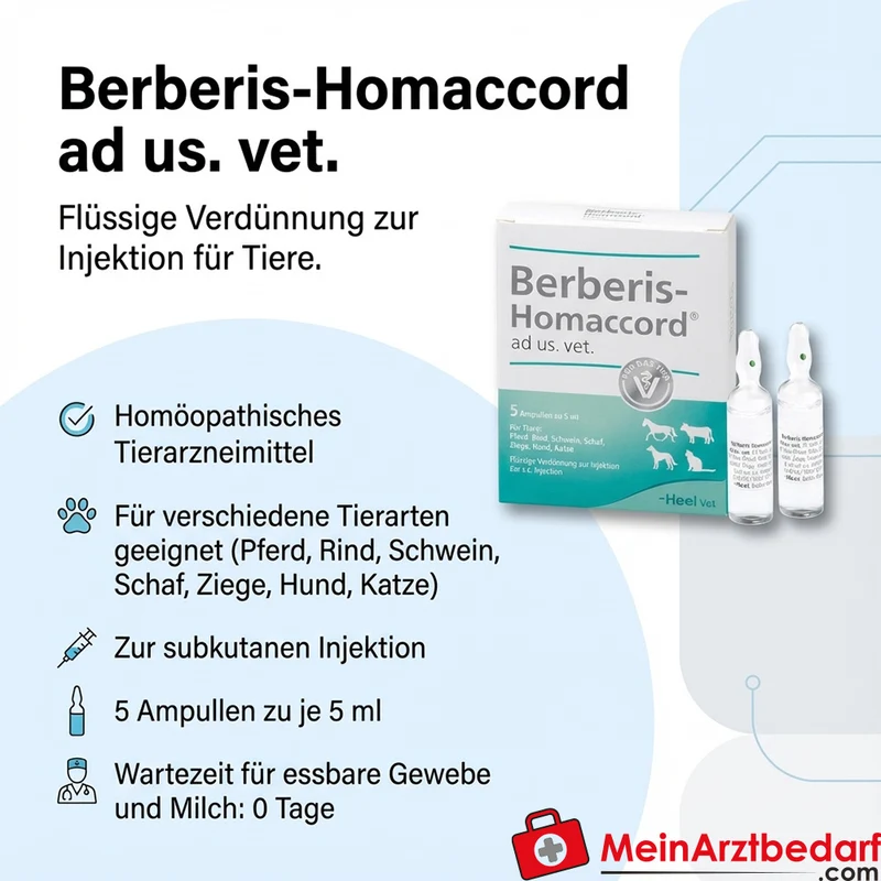 Berberis homaccord vet 5 x 5 ml
