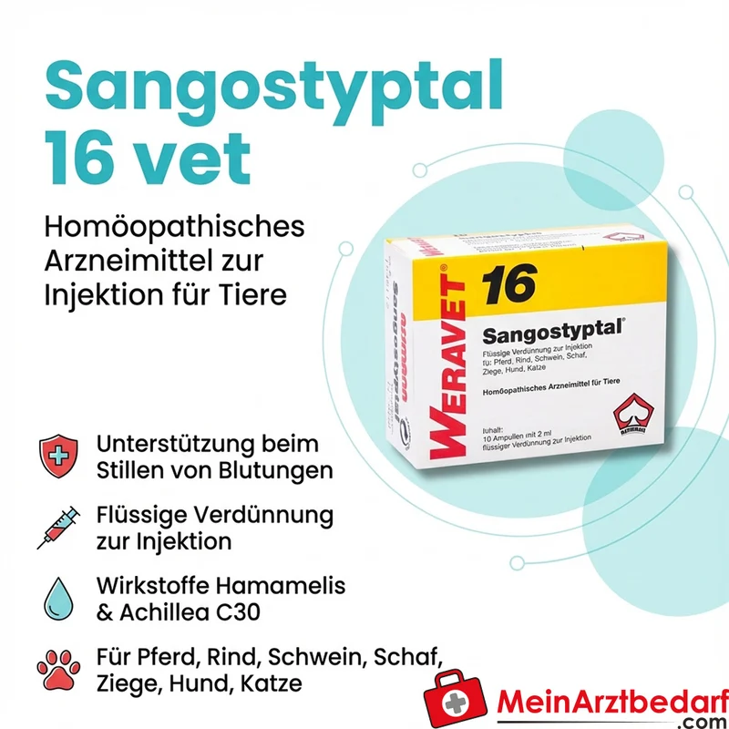 Sangostyptal 16 vet 10 x 2 ml