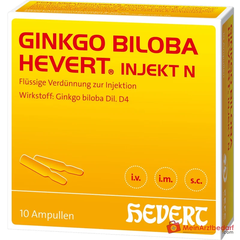 Hevert Ginkgo Biloba Injekt N Ampullen, 10 Stück
