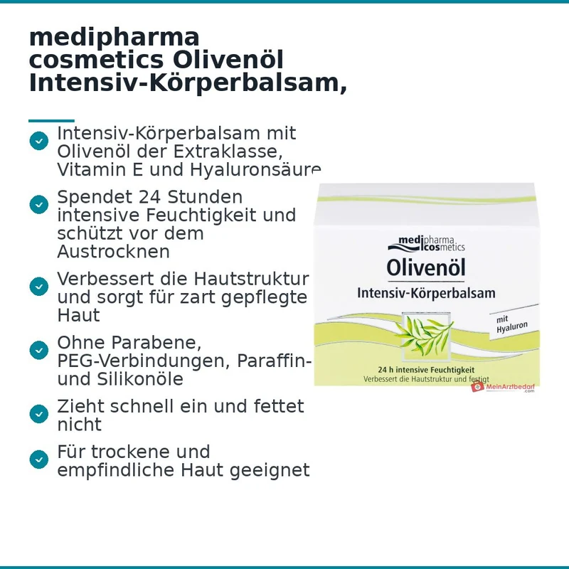 medipharma cosmetics Olivenöl Intensiv-Körperbalsam, 250 ml