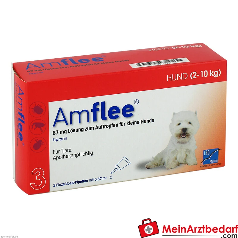 Amflee 67mg Lösung für Hunde (2-10 kg) 3 St