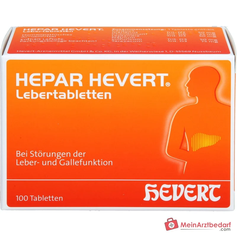 Hevert Hepar Lebertabletten, 100 St.