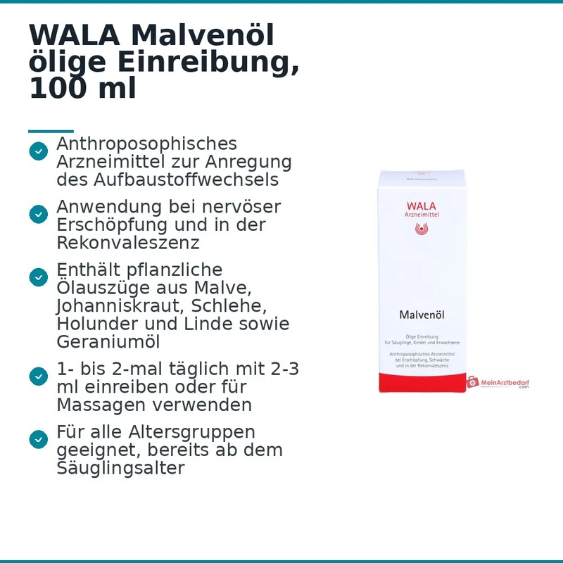 WALA Malvenöl ölige Einreibung, 100 ml