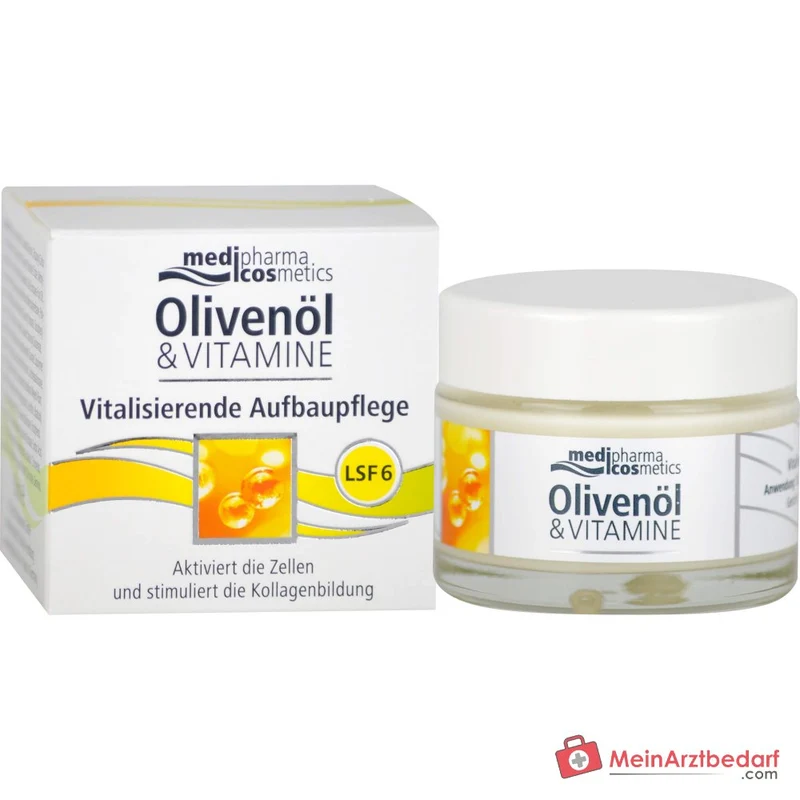 medipharma cosmetics Olivenöl & Vitamine Vitalisierende Aufbaupflege LSF 6, 50 ml