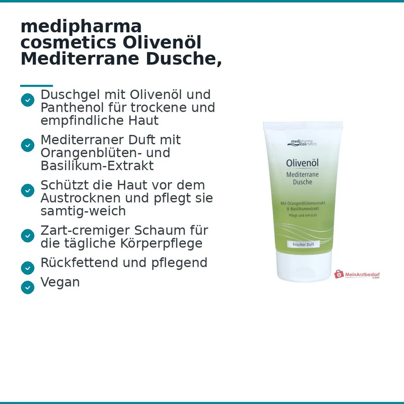 medipharma cosmetics Olivenöl Mediterrane Dusche, 150 ml