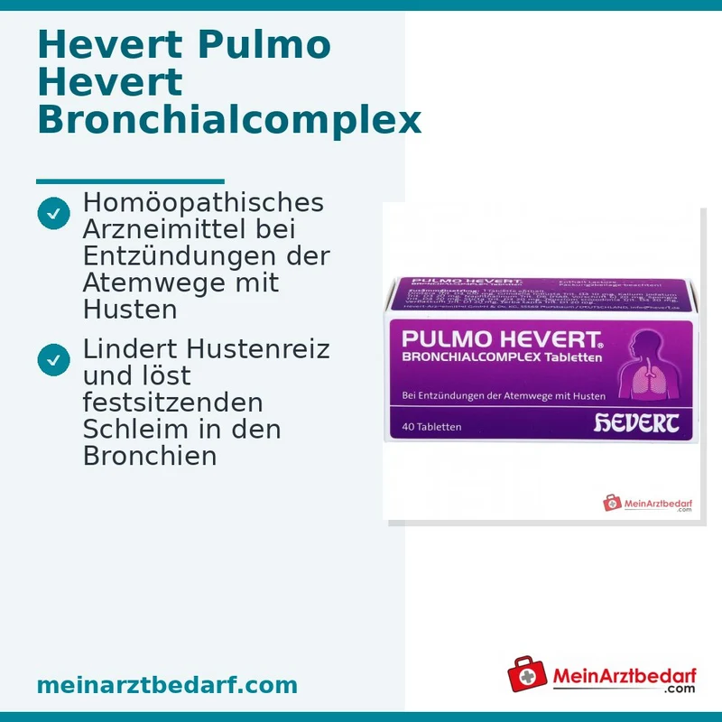 Hevert Pulmo Bronchialcomplex Tabletten, 40 St.
