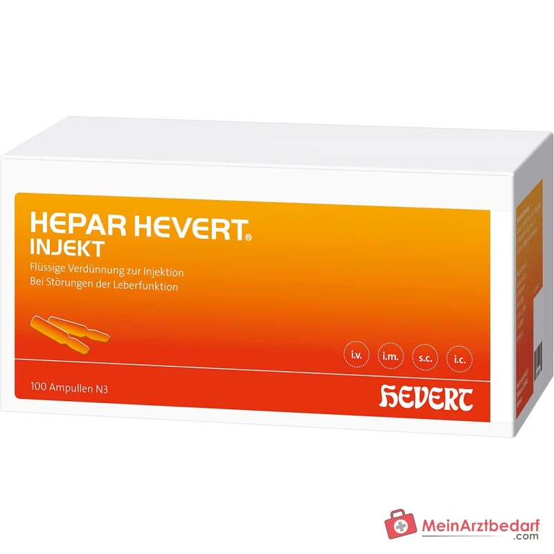 Hevert Hepar Injekt Ampullen, 100 Stück